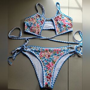 Shein, Women's Bikini, Small, Blue